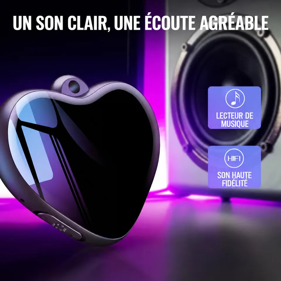 Collier Enregistreur Cœur