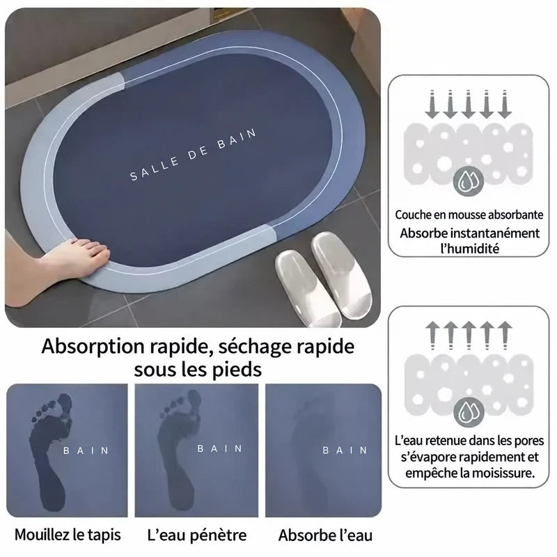 Tapis de Bain Ultra-Absorbant