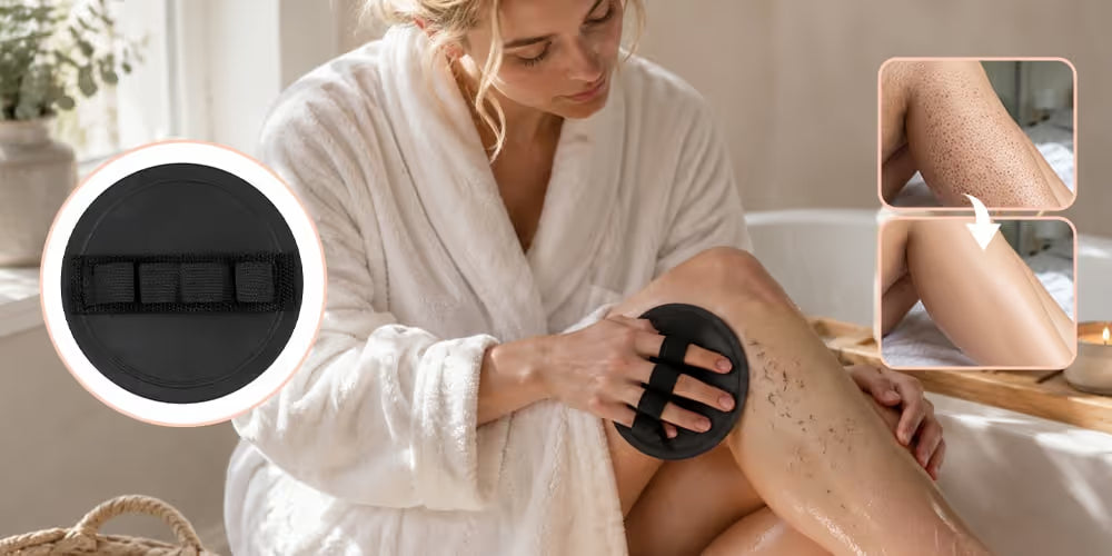 Éponge Exfoliante Douce – Peau Propre et Lisse
