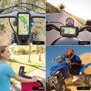 SUPPORT TÉLÉPHONE ÉTANCHE 360° – ROULEZ CONNECTÉ EN TOUTE SÉRÉNITÉ !