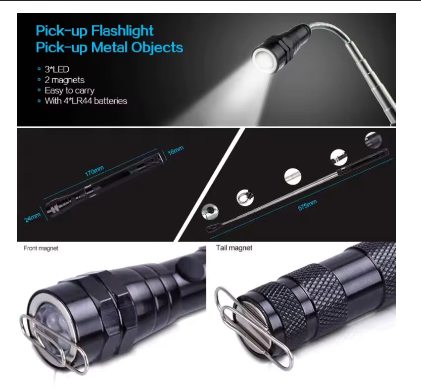 Lampe LED Télescopique Aimantée