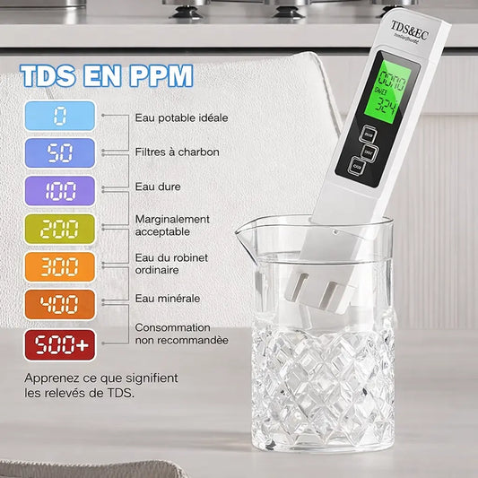 Testeur d’eau numérique 4 en 1