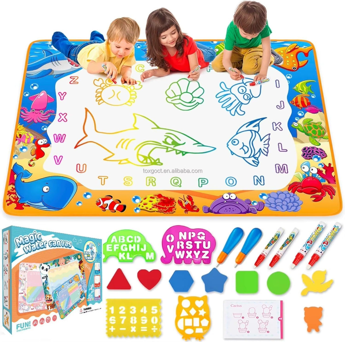 Tapis Magique de Dessin à l'Eau – Dessinez Sans Taches, Réutilisable à l'Infini ! 🎨💧