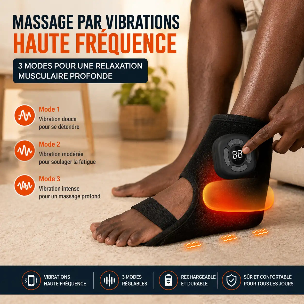 Masseur Chauffant Intelligent pour Pieds – Soulagez Vos Pieds en Quelques Minutes