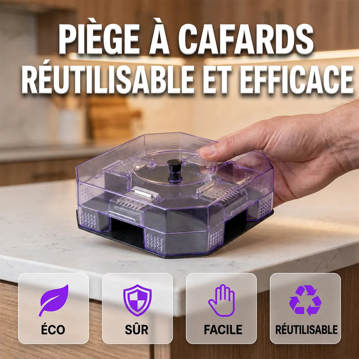 Piège Anti-Cafards Réutilisable