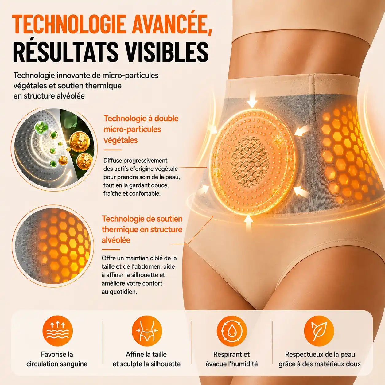 Seamless Abdominal Compression Underwear